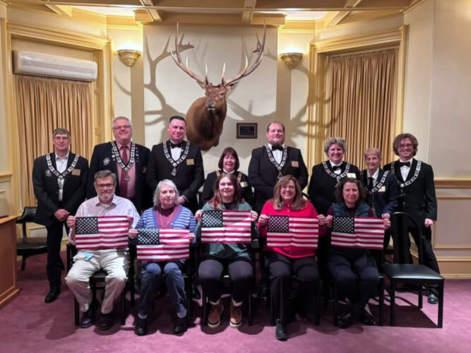 Bellefonte Elks initiate  five new members